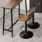 Contemporary Metal Stool Leather Upholstered Counter Stool in Matte Finish for Indoor Clearhalo 'Bar Furniture' 'Bar Stools' 'bar_stools' 'furn' 'furn_bar_stools' 'Furniture' 'Kitchen & Dining Furniture' 5724717