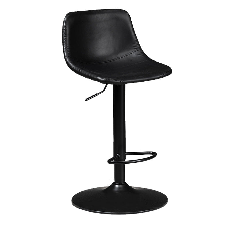 Contemporary Metal Stool Leather Upholstered Counter Stool in Matte Finish for Indoor Clearhalo 'Bar Furniture' 'Bar Stools' 'bar_stools' 'furn' 'furn_bar_stools' 'Furniture' 'Kitchen & Dining Furniture' 5724720