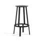 Contemporary Backless Barstool Round Seat Armless Bar Stools with 4 Metal Legs Black 1 Piece Clearhalo 'Bar Furniture' 'Bar Stools' 'bar_stools' 'furn' 'furn_bar_stools' 'Furniture' 'Kitchen & Dining Furniture' 5724760