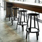 Contemporary Backless Barstool Round Seat Armless Bar Stools with 4 Metal Legs Clearhalo 'Bar Furniture' 'Bar Stools' 'bar_stools' 'furn' 'furn_bar_stools' 'Furniture' 'Kitchen & Dining Furniture' 5724773