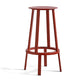 Contemporary Backless Barstool Round Seat Armless Bar Stools with 4 Metal Legs Red 1 Piece Clearhalo 'Bar Furniture' 'Bar Stools' 'bar_stools' 'furn' 'furn_bar_stools' 'Furniture' 'Kitchen & Dining Furniture' 5724780