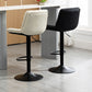 Contemporary Metal Barstool Faux Leather Footrest Adjustable Low Back Counter Stool Clearhalo 'Bar Furniture' 'Bar Stools' 'bar_stools' 'furn' 'furn_bar_stools' 'Furniture' 'Kitchen & Dining Furniture' 5724804