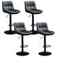 Contemporary Metal Barstool Faux Leather Footrest Adjustable Low Back Counter Stool Black 4 Piece Set Bar Stool(31"H) Clearhalo 'Bar Furniture' 'Bar Stools' 'bar_stools' 'furn' 'furn_bar_stools' 'Furniture' 'Kitchen & Dining Furniture' 5724855