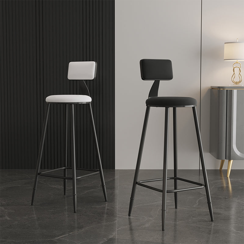 Tabouret de comptoir moderne sans accoudoirs, tabouret de Bar en fer avec coussin pour le salon