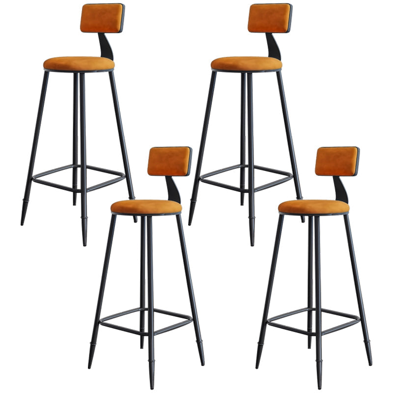 Tabouret de comptoir moderne sans accoudoirs, tabouret de Bar en fer avec coussin pour le salon