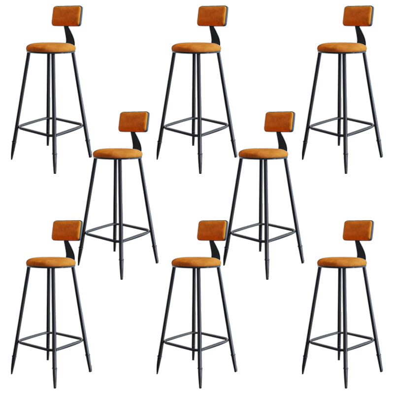 Tabouret de comptoir moderne sans accoudoirs, tabouret de Bar en fer avec coussin pour le salon