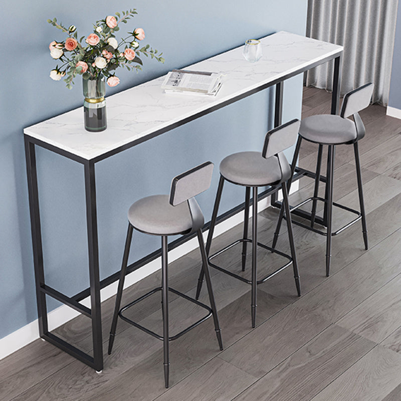 Tabouret de comptoir moderne sans accoudoirs, tabouret de Bar en fer avec coussin pour le salon