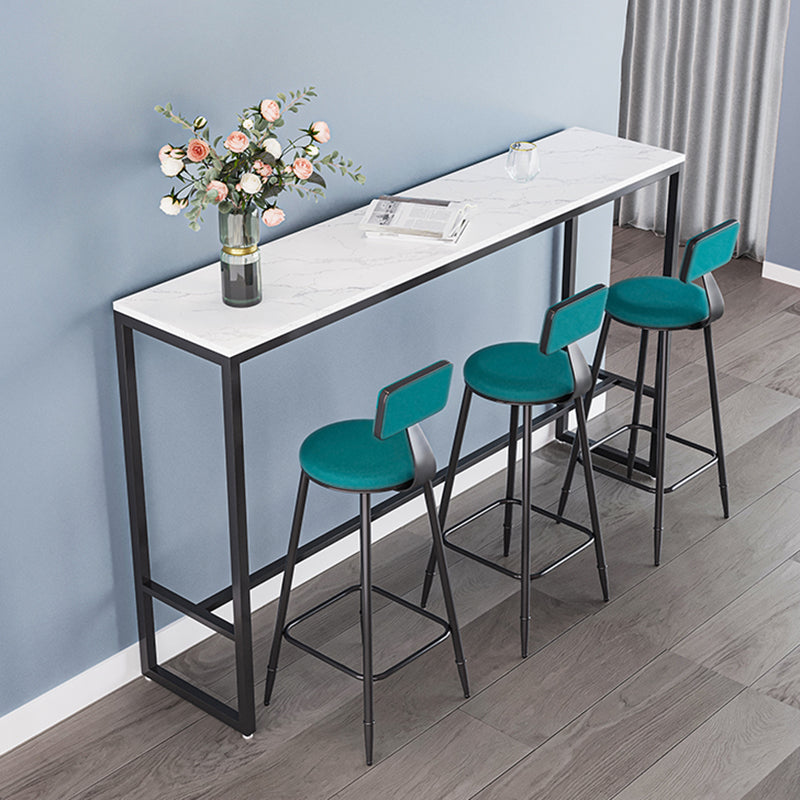 Tabouret de comptoir moderne sans accoudoirs, tabouret de Bar en fer avec coussin pour le salon