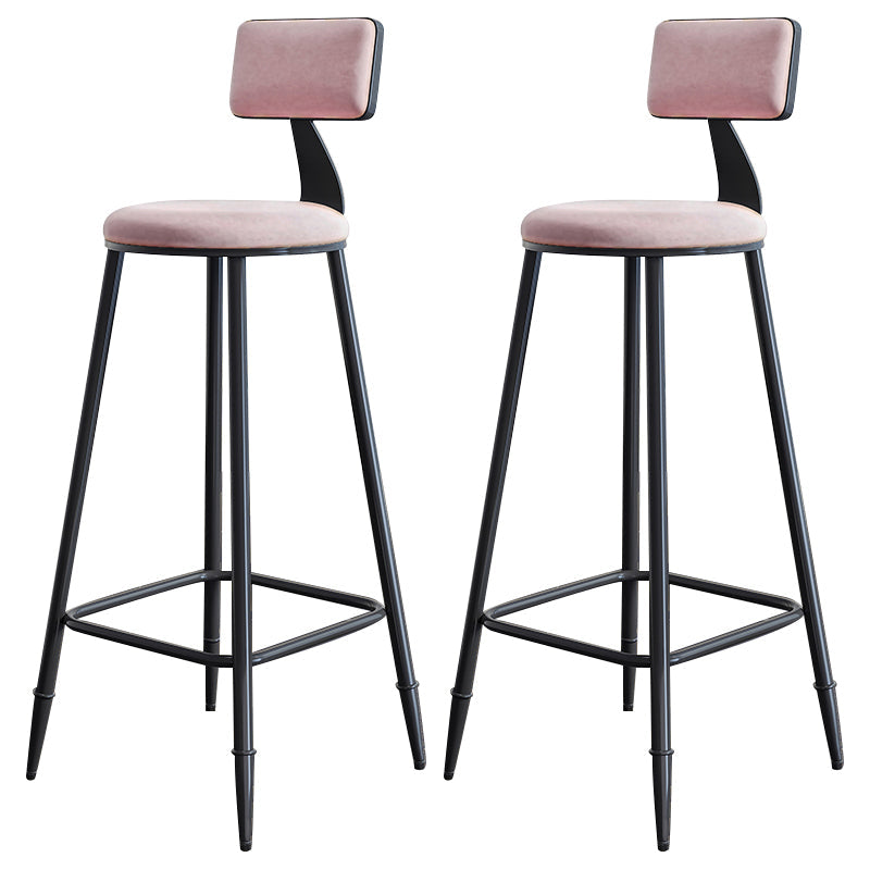 Tabouret de comptoir moderne sans accoudoirs, tabouret de Bar en fer avec coussin pour le salon