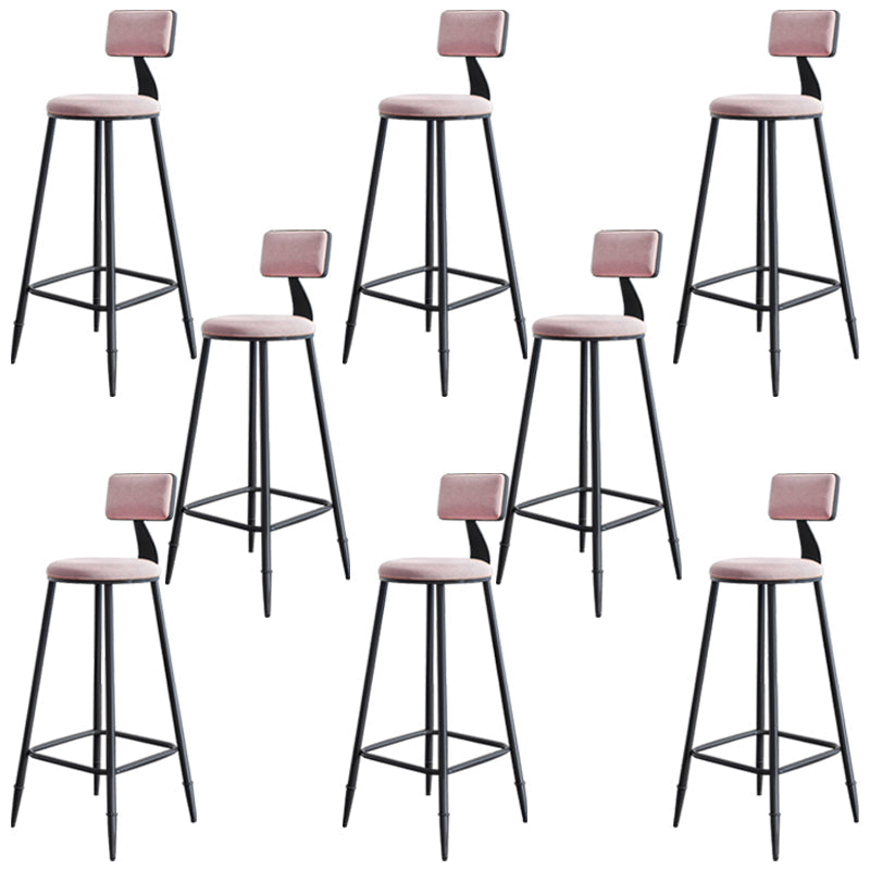 Tabouret de comptoir moderne sans accoudoirs, tabouret de Bar en fer avec coussin pour le salon