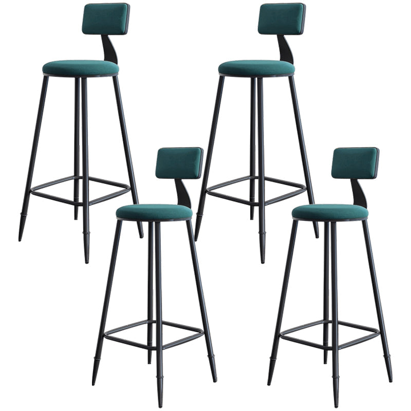 Tabouret de comptoir moderne sans accoudoirs, tabouret de Bar en fer avec coussin pour le salon