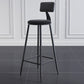 Tabouret de comptoir moderne sans accoudoirs, tabouret de Bar en fer avec coussin pour le salon