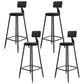 Tabouret de comptoir moderne sans accoudoirs, tabouret de Bar en fer avec coussin pour le salon