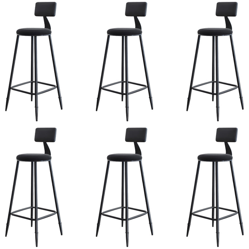 Tabouret de comptoir moderne sans accoudoirs, tabouret de Bar en fer avec coussin pour le salon