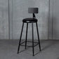 Tabouret de comptoir moderne sans accoudoirs, tabouret de Bar en fer avec coussin pour le salon
