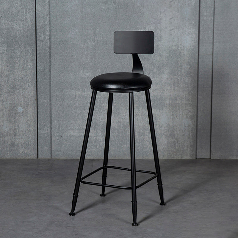 Tabouret de comptoir moderne sans accoudoirs, tabouret de Bar en fer avec coussin pour le salon