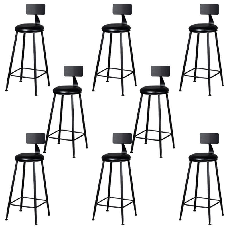 Tabouret de comptoir moderne sans accoudoirs, tabouret de Bar en fer avec coussin pour le salon