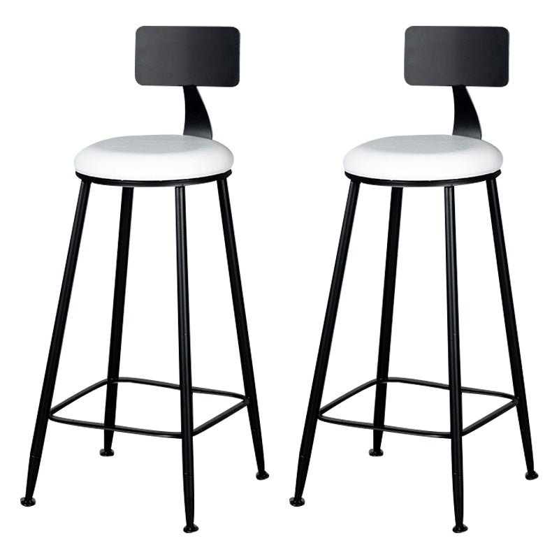 Tabouret de comptoir moderne sans accoudoirs, tabouret de Bar en fer avec coussin pour le salon