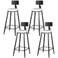 Tabouret de comptoir moderne sans accoudoirs, tabouret de Bar en fer avec coussin pour le salon