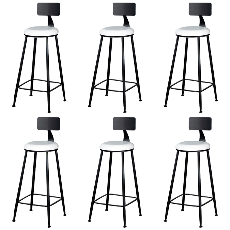 Tabouret de comptoir moderne sans accoudoirs, tabouret de Bar en fer avec coussin pour le salon
