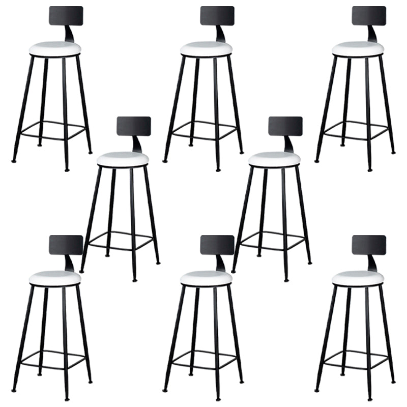 Tabouret de comptoir moderne sans accoudoirs, tabouret de Bar en fer avec coussin pour le salon