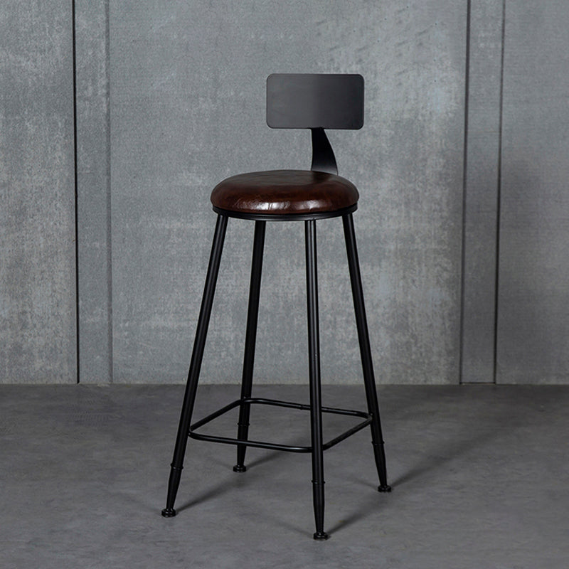 Tabouret de comptoir moderne sans accoudoirs, tabouret de Bar en fer avec coussin pour le salon