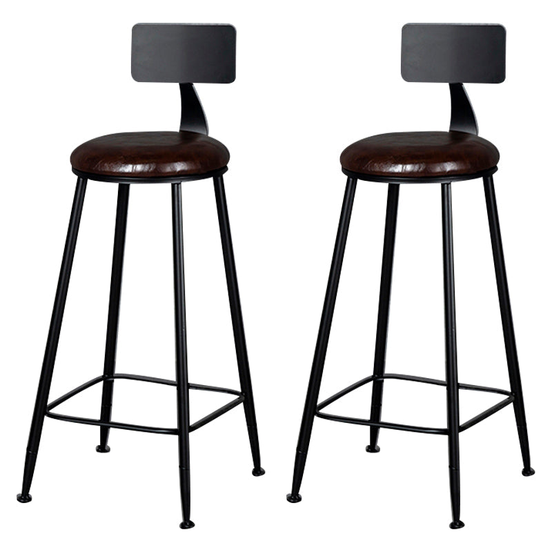 Tabouret de comptoir moderne sans accoudoirs, tabouret de Bar en fer avec coussin pour le salon