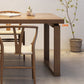 Ensemble de salle à manger moderne 1/2/5 pièces, Table à manger rectangulaire en bois de pin pour cuisine et salle à manger