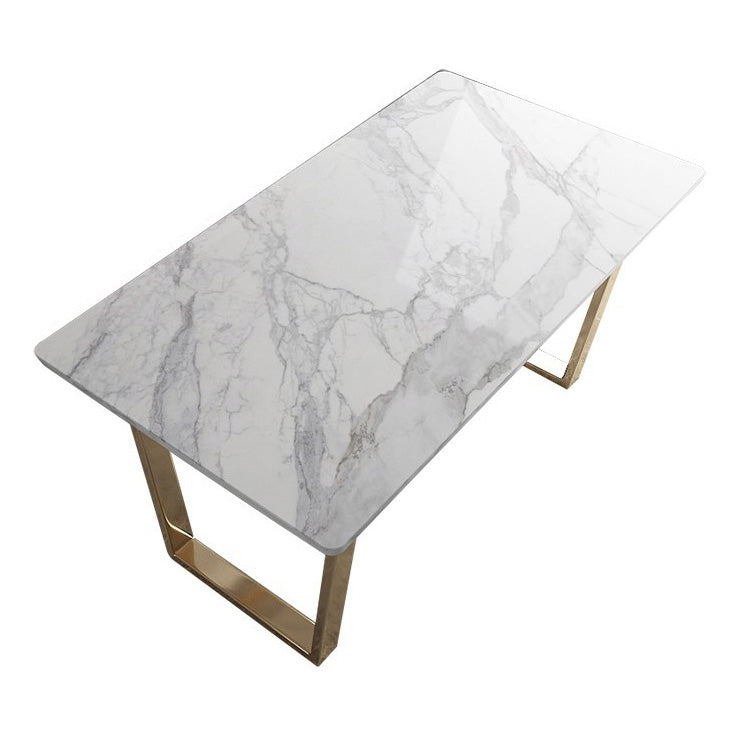 Nordic 1/2/5/7 Pieces Dining Set Rectangle Stone Dining Table for Dining Room Clearhalo 'Dining Room Sets' 'Dining Tables & Seating' 'dining_room_set' 'furn' 'furn_dining_room_set' 'Furniture' 'Kitchen & Dining Furniture' 5725004