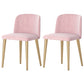 Nordic 1/2/5/7 Pieces Dining Set Rectangle Stone Dining Table for Dining Room 2 Pink Chairs Clearhalo 'Dining Room Sets' 'Dining Tables & Seating' 'dining_room_set' 'furn' 'furn_dining_room_set' 'Furniture' 'Kitchen & Dining Furniture' 5725019