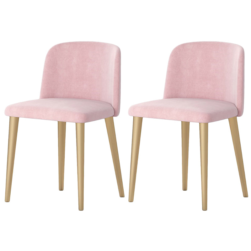 Nordic 1/2/5/7 Pieces Dining Set Rectangle Stone Dining Table for Dining Room 2 Pink Chairs Clearhalo 'Dining Room Sets' 'Dining Tables & Seating' 'dining_room_set' 'furn' 'furn_dining_room_set' 'Furniture' 'Kitchen & Dining Furniture' 5725019