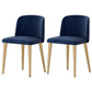 Nordic 1/2/5/7 Pieces Dining Set Rectangle Stone Dining Table for Dining Room 2 Blue Chairs Clearhalo 'Dining Room Sets' 'Dining Tables & Seating' 'dining_room_set' 'furn' 'furn_dining_room_set' 'Furniture' 'Kitchen & Dining Furniture' 5725021