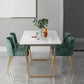 Nordic 1/2/5/7 Pieces Dining Set Rectangle Stone Dining Table for Dining Room Clearhalo 'Dining Room Sets' 'Dining Tables & Seating' 'dining_room_set' 'furn' 'furn_dining_room_set' 'Furniture' 'Kitchen & Dining Furniture' 5725031