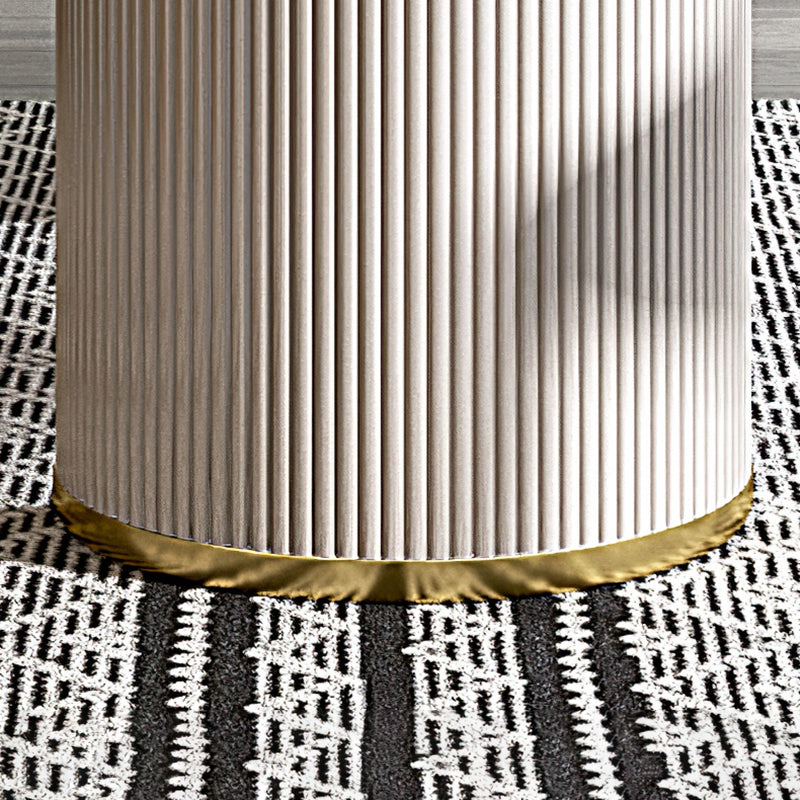 Ensemble de table ovale en pierre frittée de style Glam nordique, ensemble de 1/4/5/7 pièces
