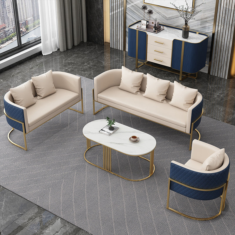 Glam Gold Steel Dining Set 1/5 Pieces Indoor Dining Furniture Clearhalo 'Dining Room Sets' 'Dining Tables & Seating' 'dining_room_set' 'furn' 'furn_dining_room_set' 'Furniture' 'Kitchen & Dining Furniture' 5725162