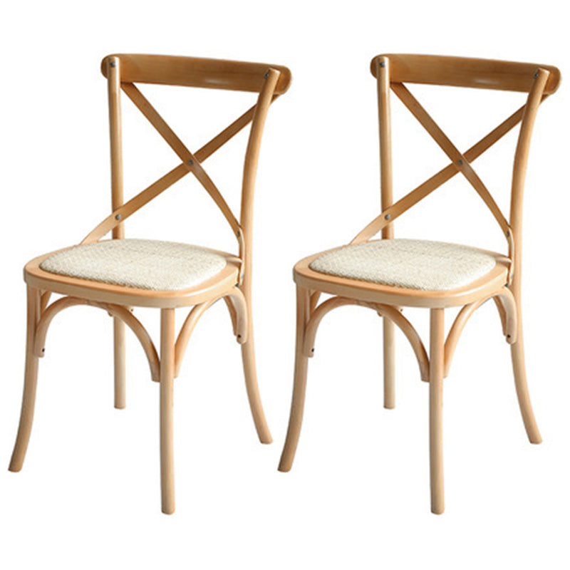 Contemporary Dining Set 1/2/5/7 Pcs Solid Wood Dining Table and Chairs 2 Wood Chairs Clearhalo 'Dining Room Sets' 'Dining Tables & Seating' 'dining_room_set' 'furn' 'furn_dining_room_set' 'Furniture' 'Kitchen & Dining Furniture' 5725178