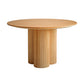 Contemporary Dining Set 1/2/5/7 Pcs Solid Wood Dining Table and Chairs Wood 59"L x 59"W Clearhalo 'Dining Room Sets' 'Dining Tables & Seating' 'dining_room_set' 'furn' 'furn_dining_room_set' 'Furniture' 'Kitchen & Dining Furniture' 5725183