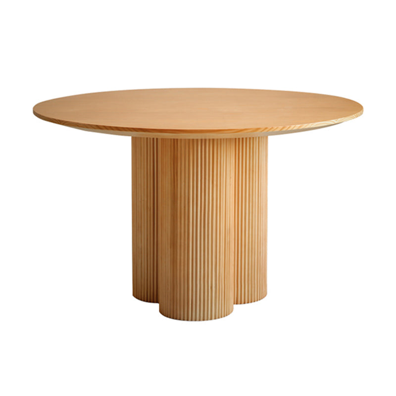 Contemporary Dining Set 1/2/5/7 Pcs Solid Wood Dining Table and Chairs Wood 59"L x 59"W Clearhalo 'Dining Room Sets' 'Dining Tables & Seating' 'dining_room_set' 'furn' 'furn_dining_room_set' 'Furniture' 'Kitchen & Dining Furniture' 5725183