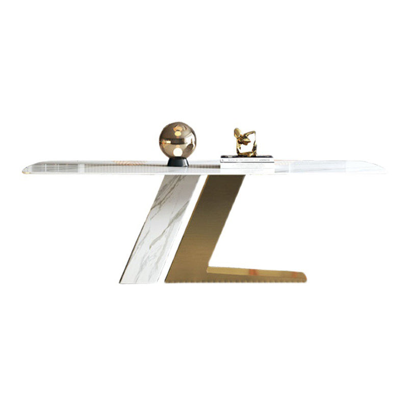 Set da tavolo rettangolo di pietra sinterizzato in stile contemporaneo set 1/4/5/7