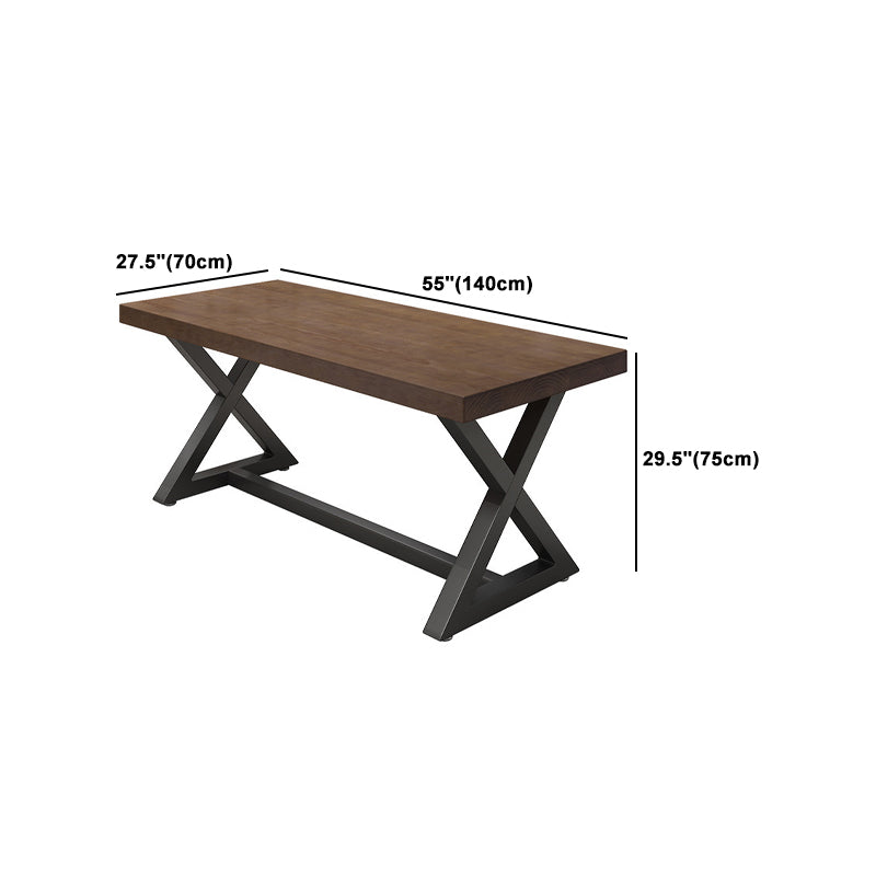 Ensemble de Table à manger rectangulaire moderne, 1/2/5 pièces, Table et chaises en bois massif