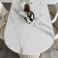 Nordic Glam Style Sintered Stone Oval Table Set 1/4/5/7 Pieces Dining Set Clearhalo 'Dining Room Sets' 'Dining Tables & Seating' 'dining_room_set' 'furn' 'furn_dining_room_set' 'Furniture' 'Kitchen & Dining Furniture' 5725265