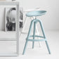 Modern Indoor Bar & Counter Stool Low Back Plastic Footrest Dining Stool