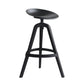 Modern Indoor Bar & Counter Stool Low Back Plastic Footrest Dining Stool