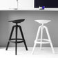 Modern Indoor Bar & Counter Stool Low Back Plastic Footrest Dining Stool