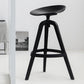 Modern Indoor Bar & Counter Stool Low Back Plastic Footrest Dining Stool