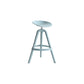 Modern Indoor Bar & Counter Stool Low Back Plastic Footrest Dining Stool