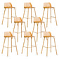 Low Back Counter Stools Modern Footrest Plastic Indoor Bar & Counter Stool Yellow 8 Piece Set Bar Stool(30"H) Clearhalo 'Bar Furniture' 'Bar Stools' 'bar_stools' 'furn' 'furn_bar_stools' 'Furniture' 'Kitchen & Dining Furniture' 5726102