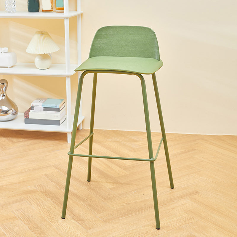 Low Back Counter Stools Modern Footrest Plastic Indoor Bar & Counter Stool Clearhalo 'Bar Furniture' 'Bar Stools' 'bar_stools' 'furn' 'furn_bar_stools' 'Furniture' 'Kitchen & Dining Furniture' 5726115