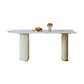 Nordic Glam Style Sintered Stone Rectangle Table Set 1/3/4/5 Pieces Dining Set Clearhalo 'Dining Room Sets' 'Dining Tables & Seating' 'dining_room_set' 'furn' 'furn_dining_room_set' 'Furniture' 'Kitchen & Dining Furniture' 5726169