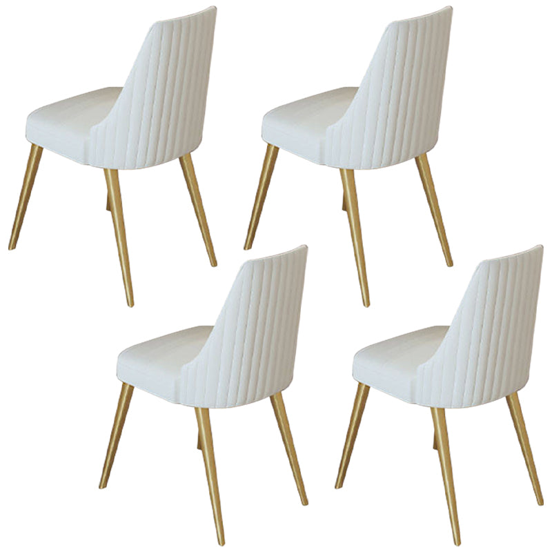 Nordic Glam Style Sintered Stone Rectangle Table Set 1/3/4/5 Pieces Dining Set 4 Beige Chairs Clearhalo 'Dining Room Sets' 'Dining Tables & Seating' 'dining_room_set' 'furn' 'furn_dining_room_set' 'Furniture' 'Kitchen & Dining Furniture' 5726171